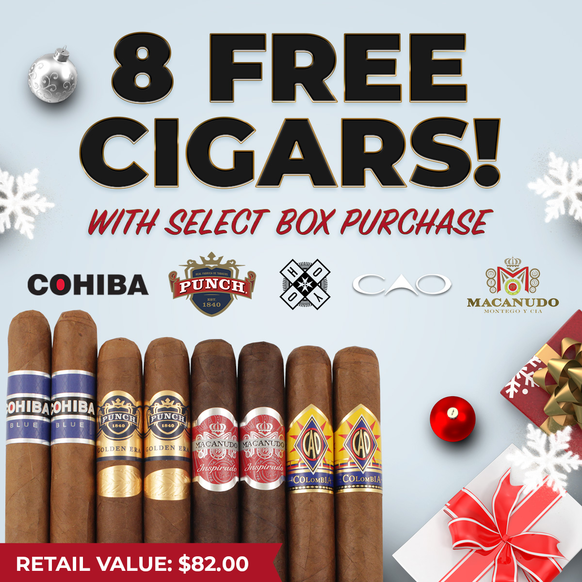 8 Free Cigars